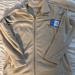Columbia Beige Full Zip Fleece